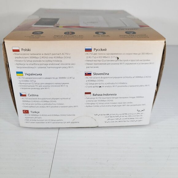 Edimax Smart AC750 Dual-Band‎ Wi-Fi Extender EW-7438AC - Picture 8 of 13